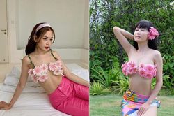 Cùng đụng một kiểu bikini với Chi Pu nhưng vợ hai Minh Nhựa lại khiến cộng đồng mạng chú ý vào chi tiết này