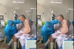 Cận cảnh bệnh nhân 91 phục hồi ngoạn mục, ngồi dậy đung đưa chân