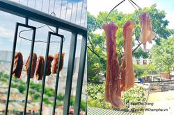 Tranh thủ nắng nóng đỉnh điểm, hội gái đảm tận dụng 'của trời cho'