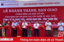 Agribank Thanh Hóa bàn giao 2 công trình an sinh xã hội tại Quan Hóa và Quan Sơn