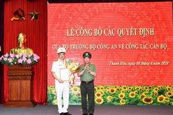 Thanh Hóa: Công bố quyết định bổ nhiệm Giám đốc Công an tỉnh