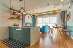 Căn hộ phong cách 'colour block' với 330 triệu đồng