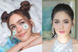 Đẳng cấp như Chompoo Araya mặc gì cũng trở nên hot: Từ dán sticker đầy mặt đến lấy dây giày buộc tóc