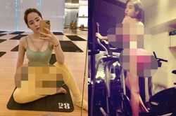 Tập gym, dàn mỹ nhân showbiz diện đồ nhìn thôi 'ngượng chín mặt'