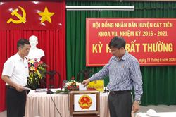 HĐND huyện Cát Tiên bầu bổ sung chức danh Chủ tịch UBND huyện
