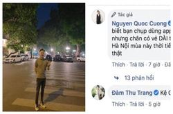 Cường Đô La đăng ảnh chân dài miên man khiến dân mạng hoang mang, phản ứng bà xã Đàm Thu Trang mới sốc