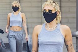 Miley Cyrus lại diện mốt không nội y xuống phố