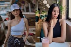 Tiểu Vy, Ngọc Trinh đam mê áo 'bên mất bên còn', không những đẹp mà còn dễ áp dụng