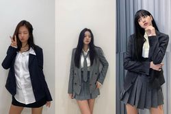 Jennie Black Pink & Jisoo, Lisa 'ăn gian tuổi' siêu đỉnh với style nữ sinh trung học