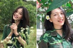 Ngắm nhìn loạt 'cực phẩm' mùa quân sự của trường ĐH Kinh tế Quốc dân