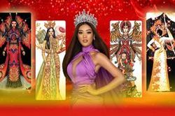 National Costume Khánh Vân: Bánh chưng bánh dày Lang Liêu độc lạ, mê mẩn 'Tranh cổ Đông Hồ'