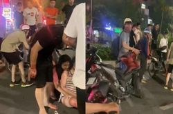 Người mang bầu 8 tháng bị nam thanh niên phóng xe máy tông trúng trên phố Hà Nội