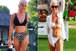 Nữ người mẫu vẫn giữ được vóc dáng thon gọn ở tuổi 62
