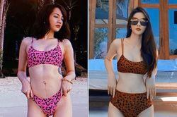 Bảo Anh và dàn mỹ nhân Việt diện bikini da báo khoe vẻ gợi cảm