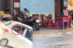 Vụ một 'đại ca giang hồ' ở Hải Phòng bị bắn: Hé lộ hình ảnh xe ô tô chở sát thủ