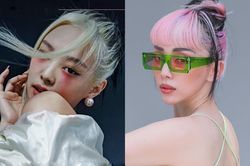 Jennie và nhiều sao không ngại nhuộm tóc nửa vời lạ mắt