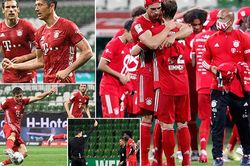 Bremen 0-1 Bayern Munich: Lewandowski lại tỏa sáng, Bayern lần thứ 8 vô địch Bundesliga