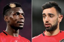 Bruno Fernandes 'nắn gân' Pogba trước trận MU đấu Tottenham
