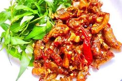 Lòng non chiên tỏi ớt