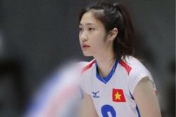 Hot girl bóng chuyền là thiếu úy quân đội, cao 1,78 m