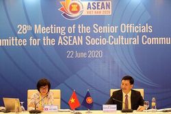 Hội nghị trực tuyến Quan chức cấp cao phụ trách Cộng đồng Văn hóa - Xã hội ASEAN