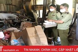 Quản lý thị trường Hà Tĩnh tiêu hủy 21 loại hàng hóa vi phạm