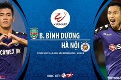 Soi kèo bóng đá Bình Dương vs Hà Nội. Trực tiếp bóng đá V-League vòng 6