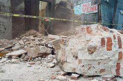Tan hoang hiện trường động đất mạnh 7,5 độ richter ở Mexico