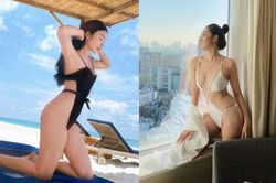 Bikini khoét hông cao: Á hậu Tường San mặc cực đẹp, đến Yaya Trương Nhi 'mặc như không'