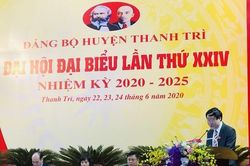Ông Lê Tiến Nhật tái đắc cử Bí thư Huyện ủy Thanh Trì