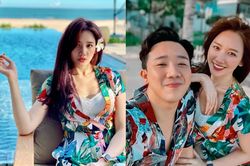 Hari Won diện váy hoa cực xinh, bất ngờ hơn là chiêu 'trói chồng' vô cùng đặc biệt
