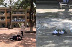 'Hot trend' mùa thi năm 2020: 'Hạ cánh' giữa sân trường sau khi biết đề thi, điểm kiểm tra