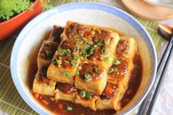 Món đậu phụ nhồi thịt đậm đà, dễ làm cho bữa trưa
