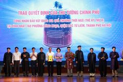 Công nhận quả chuông Nhật Tảo là bảo vật quốc gia