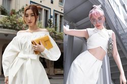 Đỗ Mỹ Linh, Tóc Tiên mặc váy áo trắng thế nào để trông sành điệu?