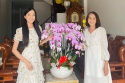 Hoa khôi Huỳnh Thúy Vi mặc chung váy đầm của mẹ