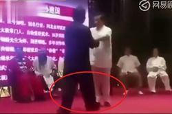 Võ sư truyền điện Trung Quốc bất ngờ 'tắt điện' trên võ đài