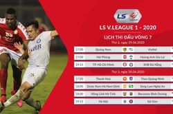 Kết quả bóng đá V-League 2020. Kết quả bóng đá Việt Nam hôm nay