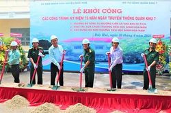 Quân khu 7 đầu tư hơn 5,5 tỷ đồng xây dựng công trình tại xã Bình Hòa Nam