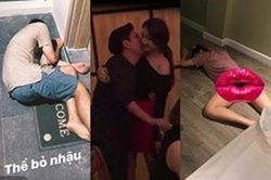 Hình ảnh sao Việt nhậu say: Người bất tỉnh bê tha, kẻ đâm xe