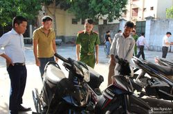 Bắt thanh niên trộm liên huyện 13 xe máy