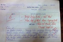 Loạt lời phê bài kiểm tra của giáo viên đọc xong 'tím người'