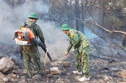 Tiếp tục duy trì lực lượng thường trực phòng chống cháy rừng