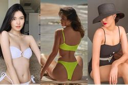 Mâu Thủy, Đỗ Mỹ Linh và dàn hoa hậu đình đám 'thiêu đốt' fans với loạt bikini nóng bỏng
