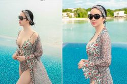Hoa hậu Giáng My tự tin diện đồ bơi khoe sắc vóc tươi trẻ đến gái đôi mươi cũng phải ghen tỵ