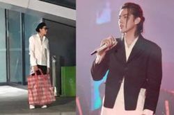 Ngô Diệc Phàm quay hình chương trình mới, tay mang túi đa năng bình dân nhưng vẫn rất thời trang
