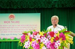 Tiếp tục thực hiện tốt công tác dân vận, quy chế dân chủ cơ sở