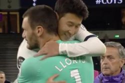 Son Heung-min bị nhận xét giả tạo khi ôm Lloris