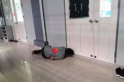 Dậy sóng mạng: Xúc động hình ảnh bố 'rình' con gái trong ngày đầu đến lớp
