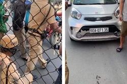 Tài xế vượt đèn đỏ, kéo lê Trung úy CSGT dưới gầm xe
